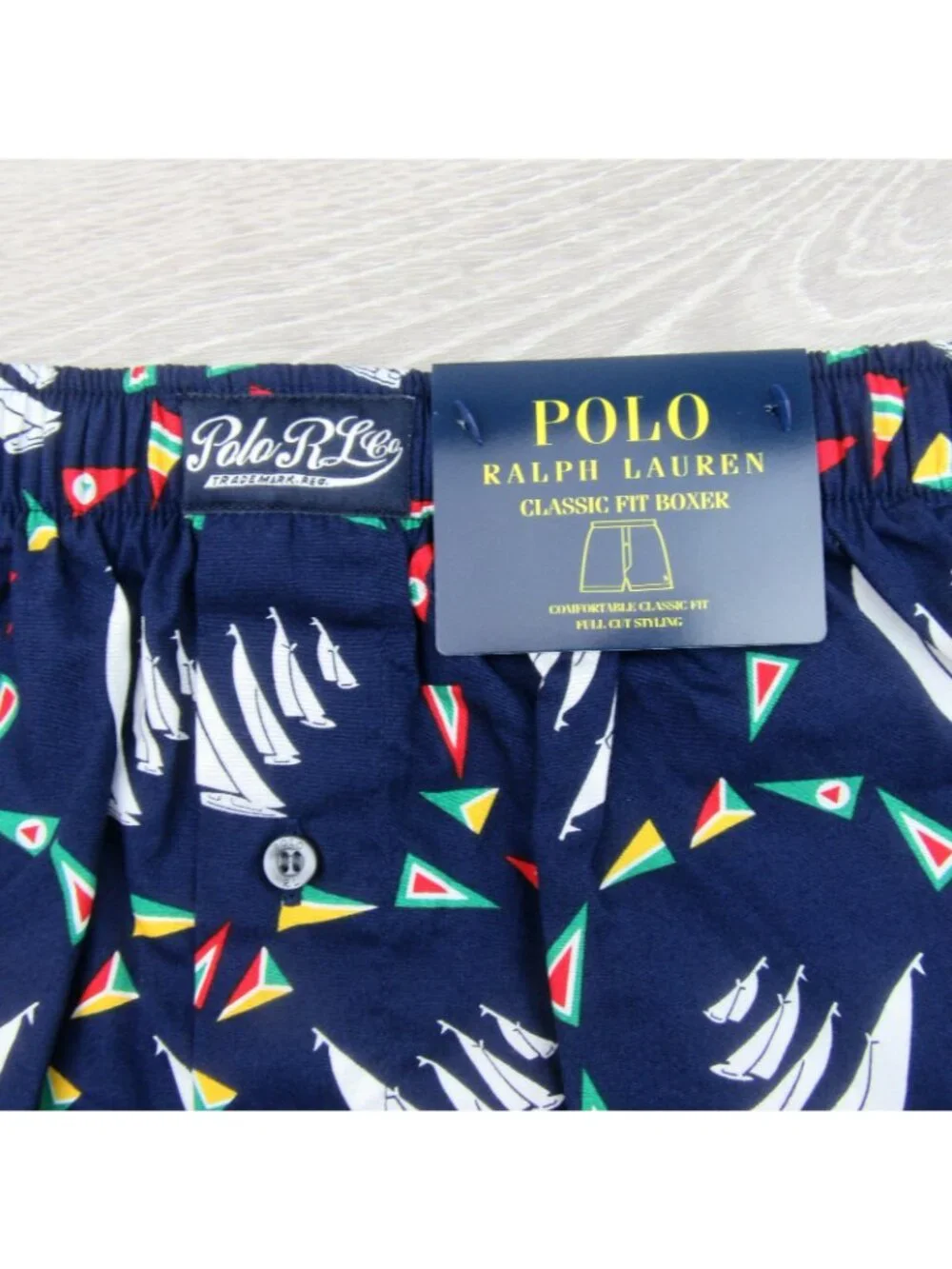 Polo Ralph Lauren Signature Windward Sail Print Boxer Shorts Mens Size Large NEW